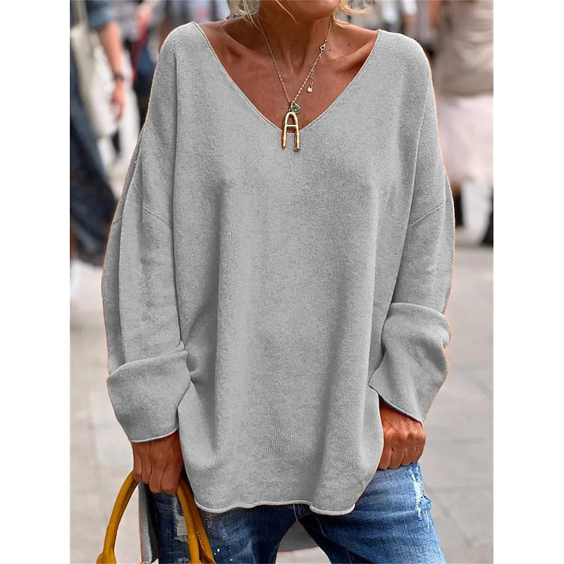 Rosalie | Relaxed V-Neck Sweater