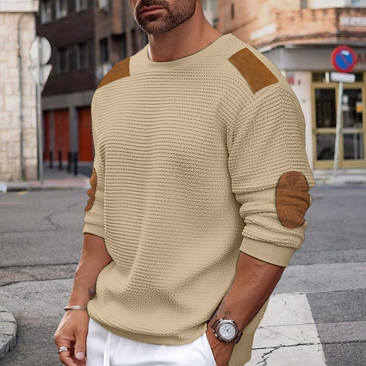 Anders | Patch-Detail Crewneck Sweater