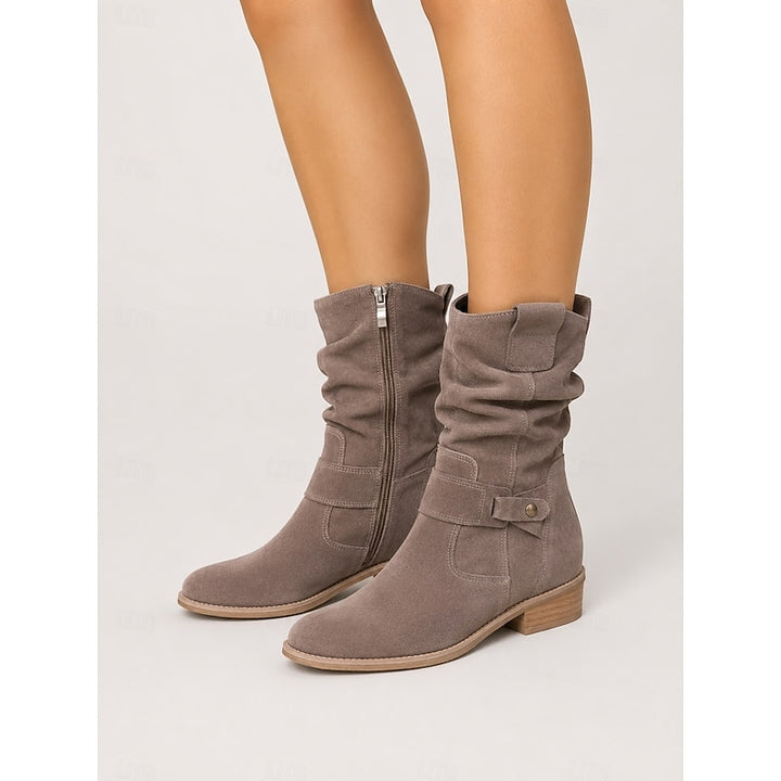 Marlene | Slouchy Buckle Ankle Boots