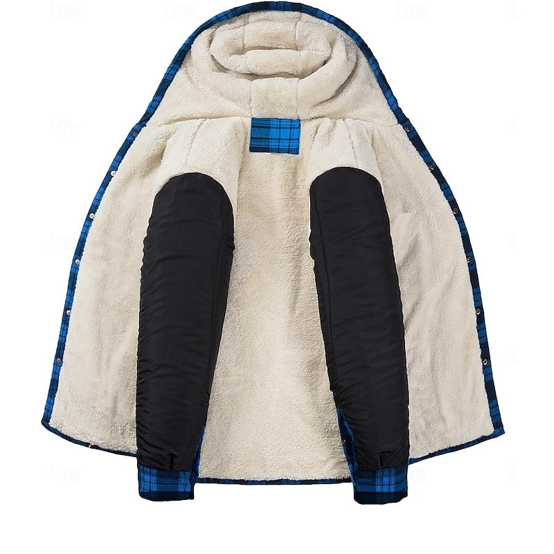 Chandler | Hooded Plaid Shacket