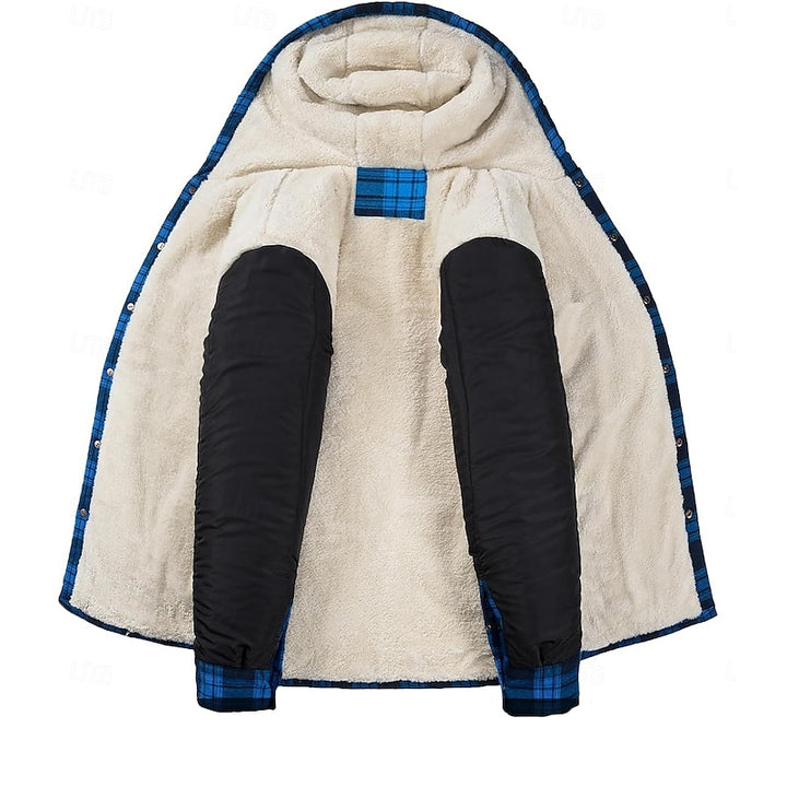 Chandler | Hooded Plaid Shacket