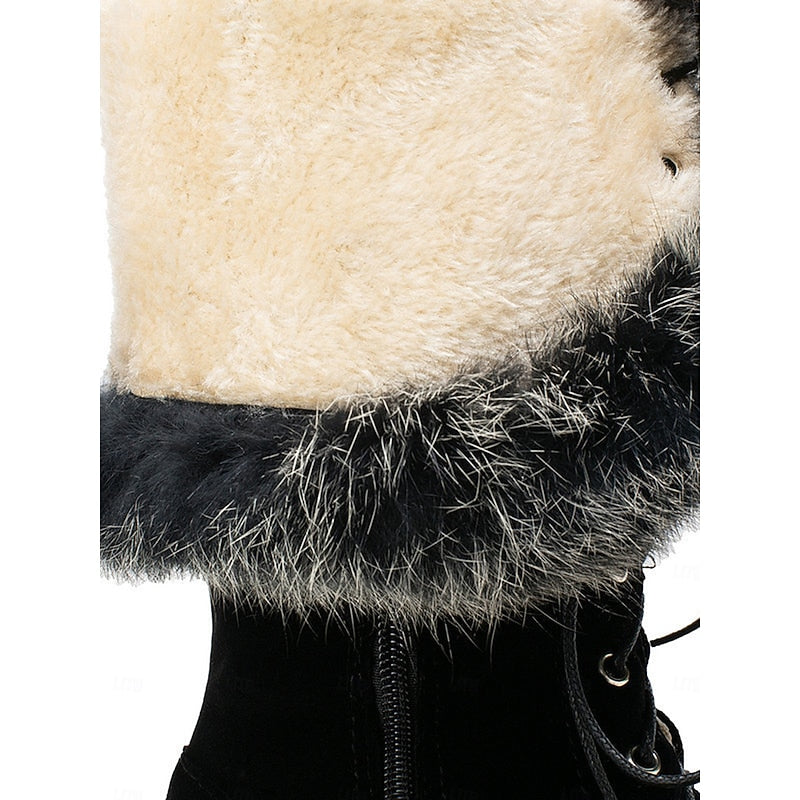 Marisol | Lace-Up Cozy-Cuff Winter Boots
