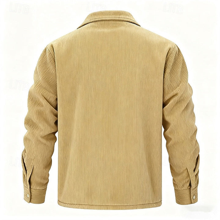 Alden | Ribbed Sherpa-Lined Jacket