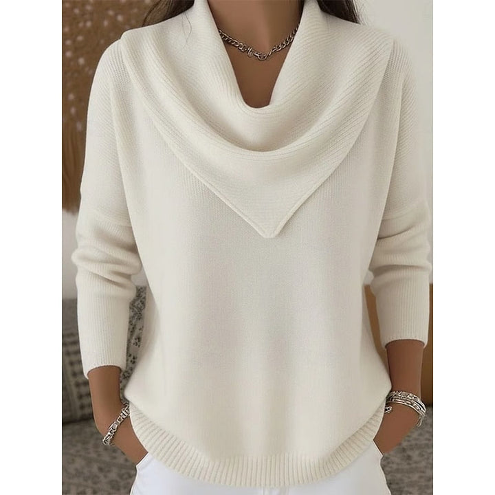 Isla | Draped Cowl Neck Sweater