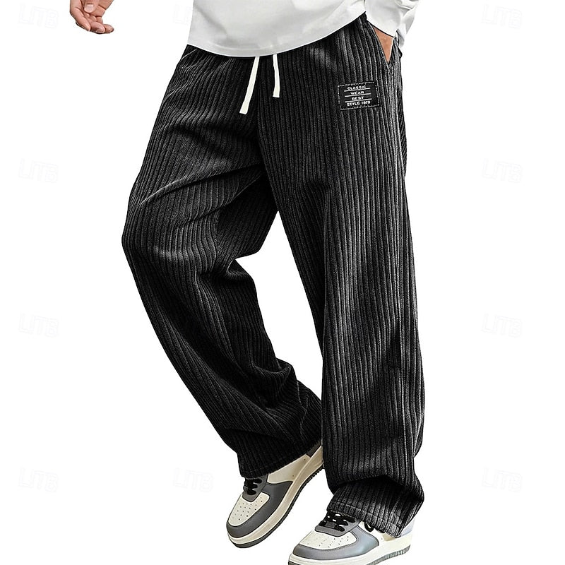 Jasper | Relaxed Ribbed Pull-On Pants