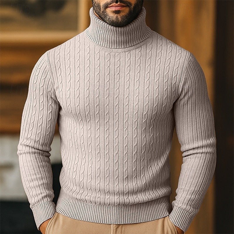 Tristan | Cable-Knit Turtleneck Sweater