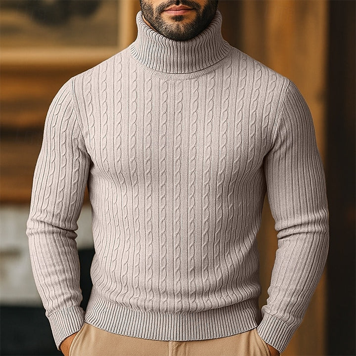 Tristan | Cable-Knit Turtleneck Sweater