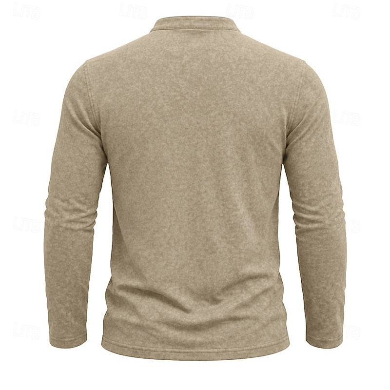 Russell | Long-Sleeve Henley Shirt