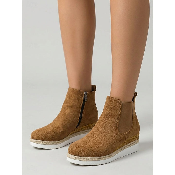 Della | Wedge Chelsea Ankle Boots