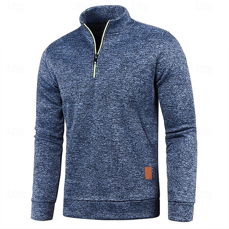 Owen | Quarter-Zip Long Sleeve Polo Shirt