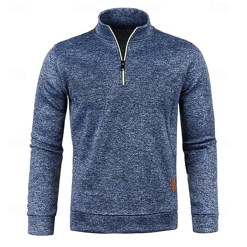Owen | Quarter-Zip Long Sleeve Polo Shirt