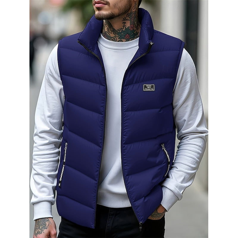 Chase | Quilted Stand-Collar Vest