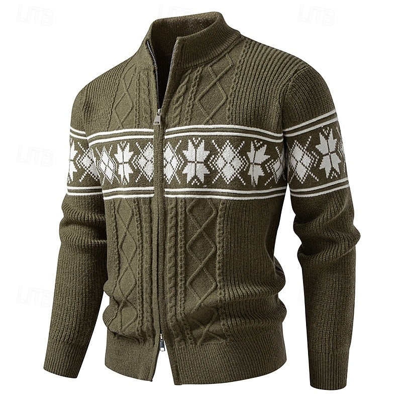 Anders | Nordic Patterned Cardigan