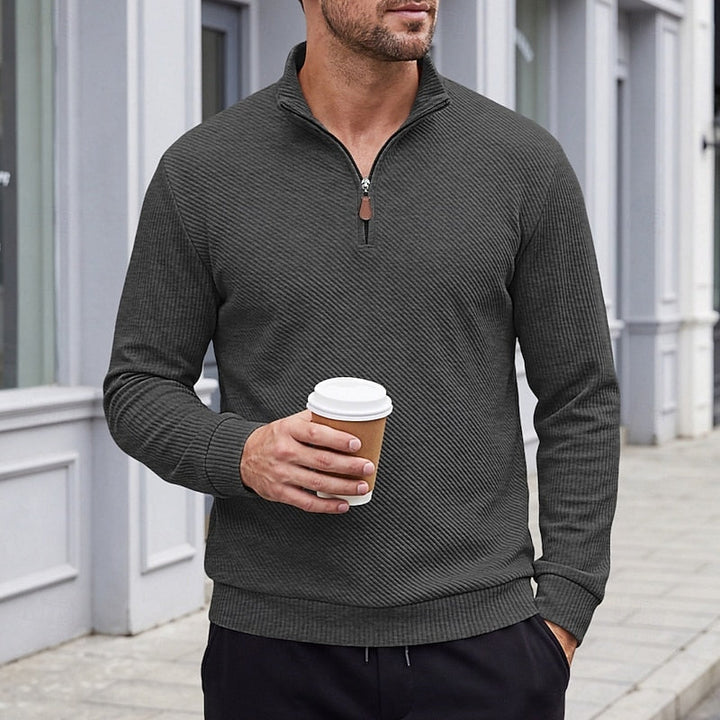 Barrett | Quarter-Zip Textured Pullover