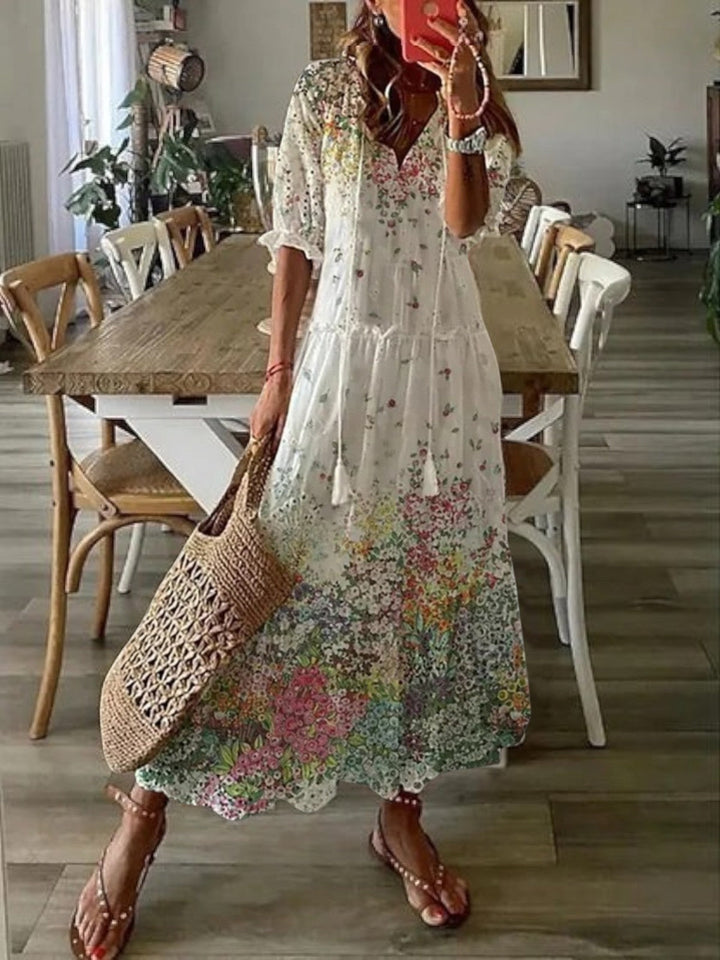 Avery | Boho V-Neck Summer Dress