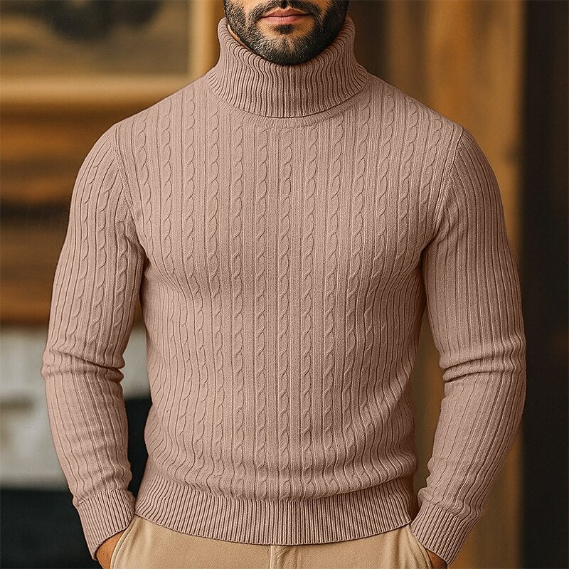 Tristan | Cable-Knit Turtleneck Sweater