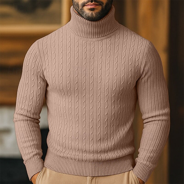 Tristan | Cable-Knit Turtleneck Sweater