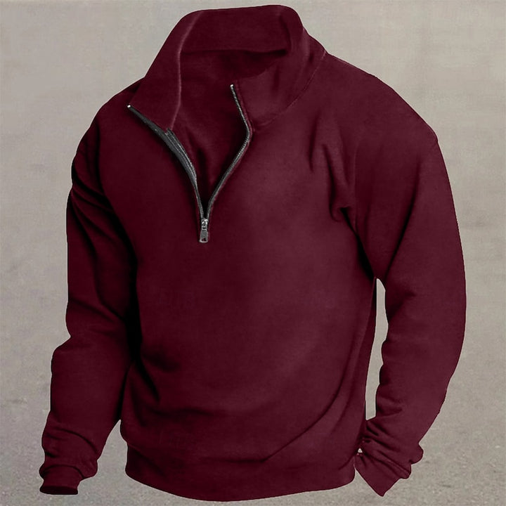 Garrett | Quarter-Zip Standing Collar Sweatshirt
