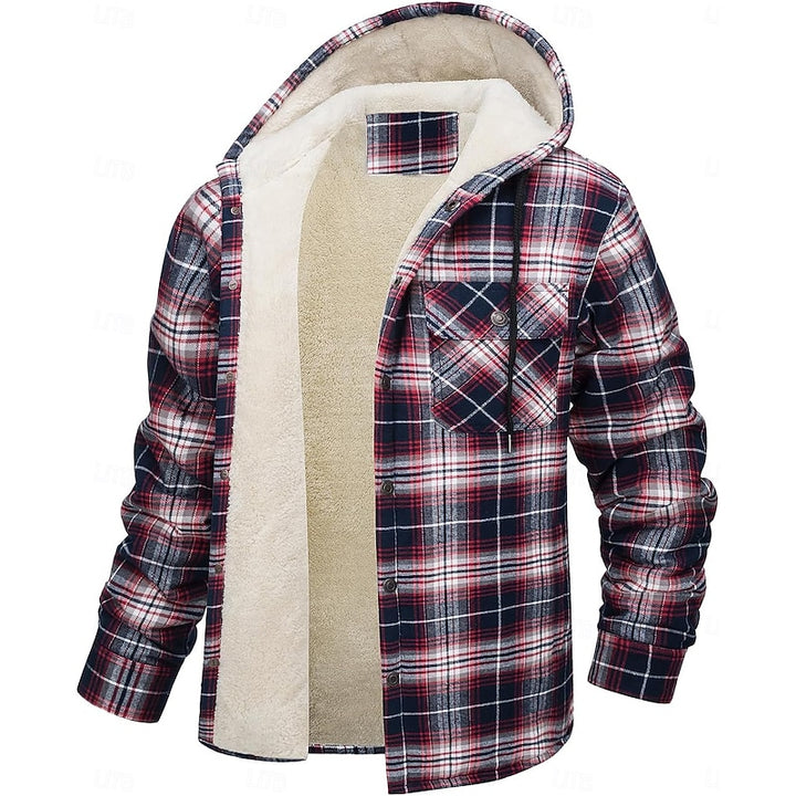 Chandler | Hooded Plaid Shacket