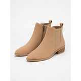 Faye | Pointed-Toe Block Heel Ankle Boots
