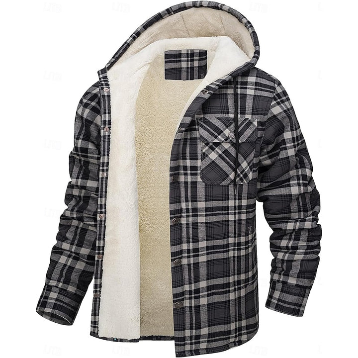 Chandler | Hooded Plaid Shacket