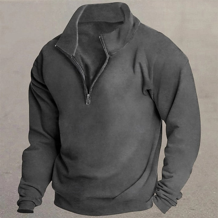 Garrett | Quarter-Zip Standing Collar Sweatshirt