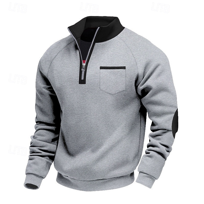 Hollis | Quarter-Zip Colour-Block Pullover