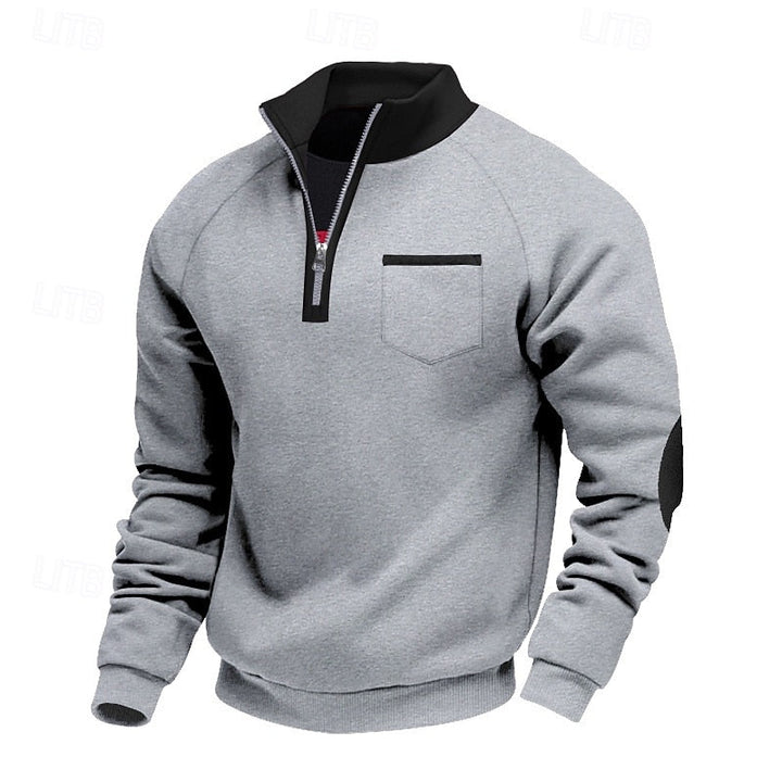 Hollis | Quarter-Zip Colour-Block Pullover