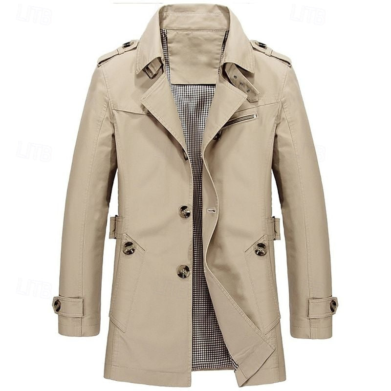 Wallace | Refined Single-Breasted Trench Coat