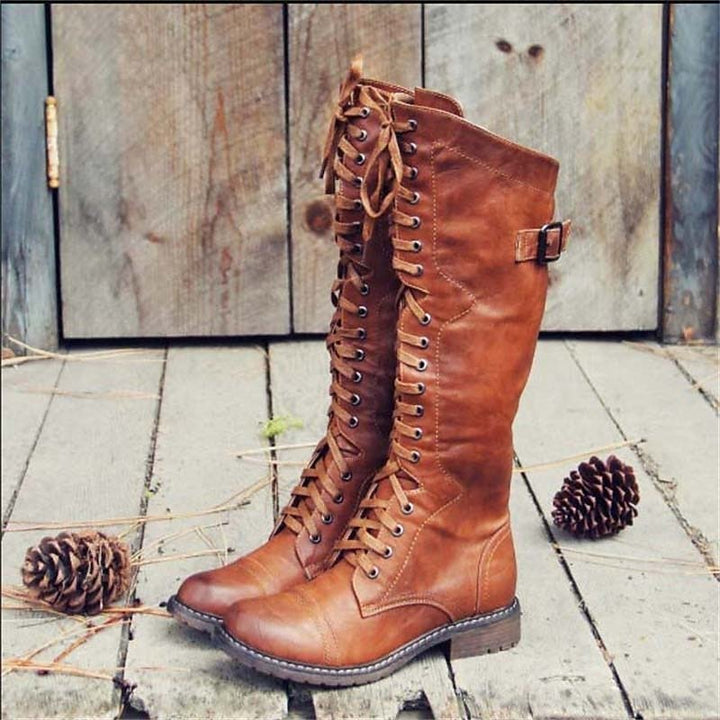 Sylvie | Tall Lace-Up Riding Boots