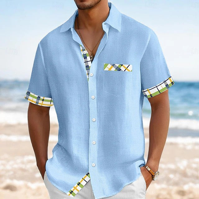 Elliot | Tropical Trim Resort Shirt