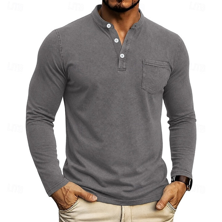 Russell | Long-Sleeve Henley Shirt