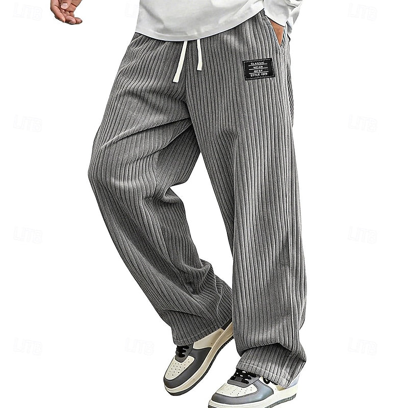 Jasper | Relaxed Ribbed Pull-On Pants