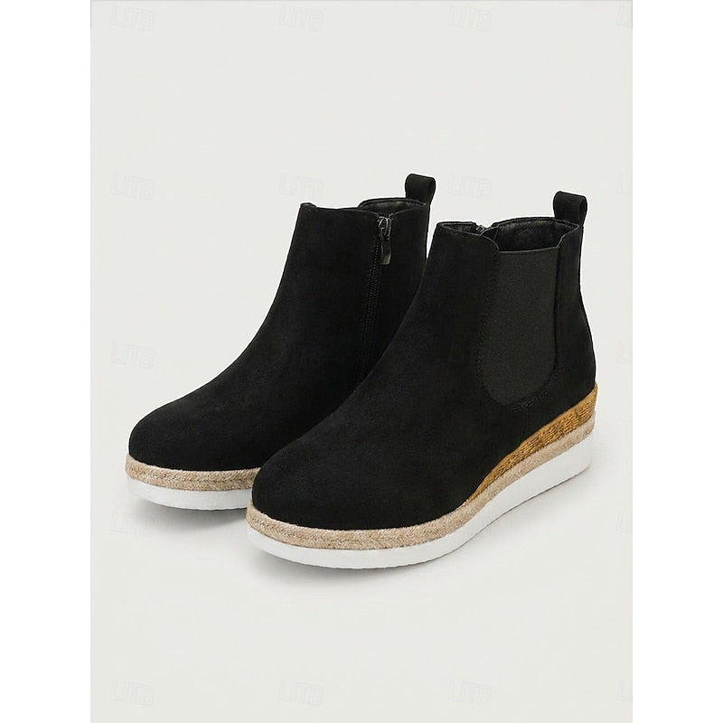 Della | Wedge Chelsea Ankle Boots