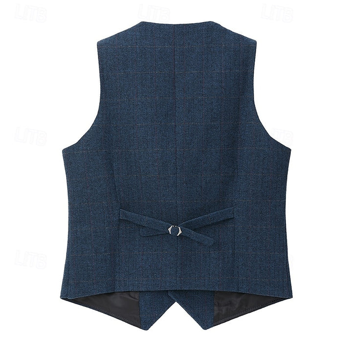 Everard | Herringbone Single-Breasted Vest