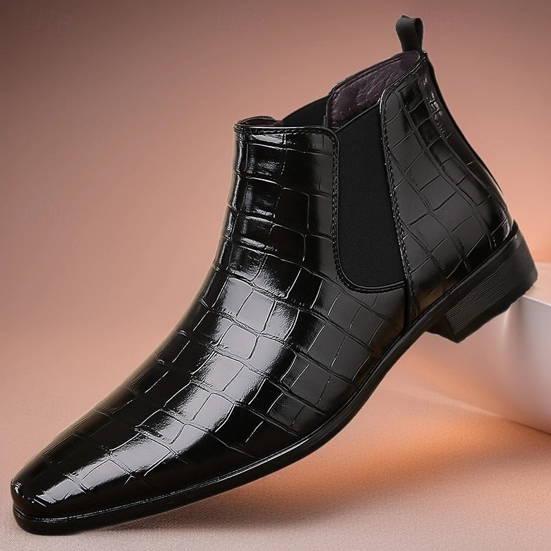 Randolph | Refined Textured Chelsea Boots