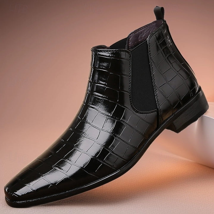 Randolph | Refined Textured Chelsea Boots