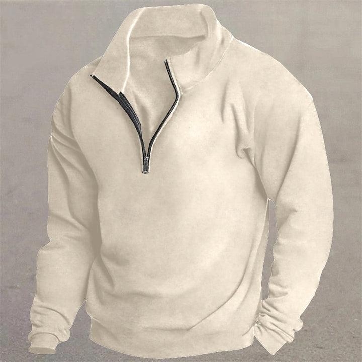 Garrett | Quarter-Zip Standing Collar Sweatshirt