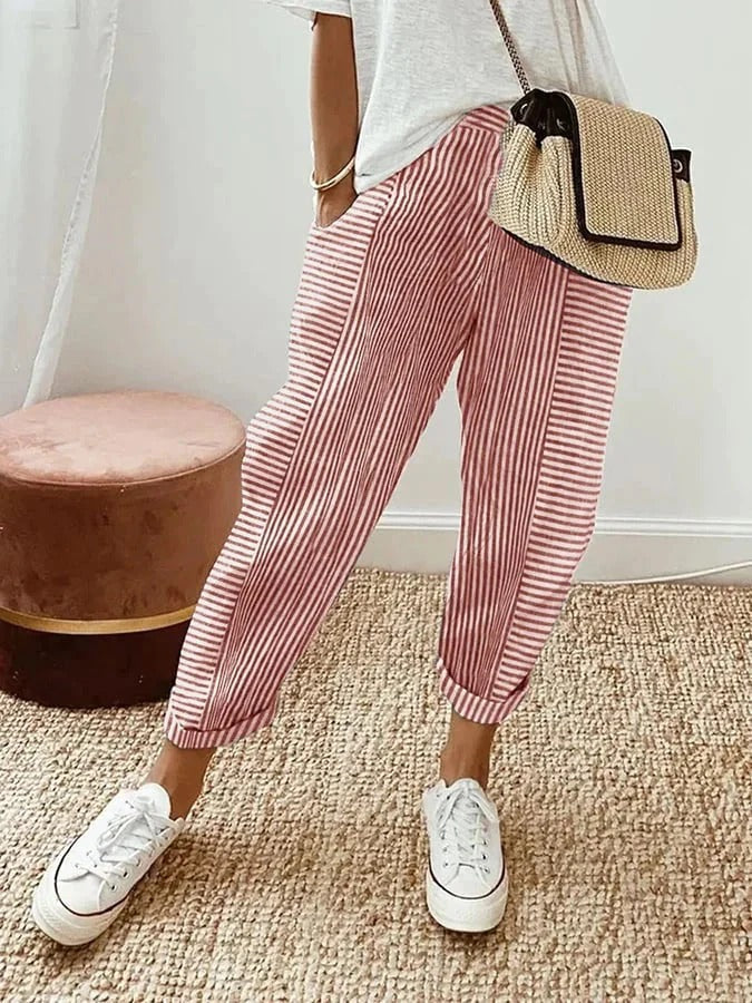 Kylie | Relaxed Striped Summer Pants