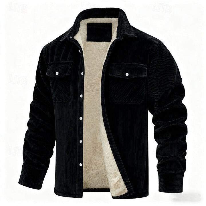 Alden | Ribbed Sherpa-Lined Jacket