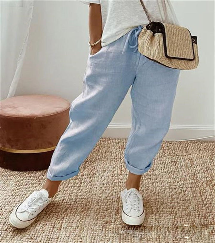 Leonora | Casual Everyday Printed Lace Pants