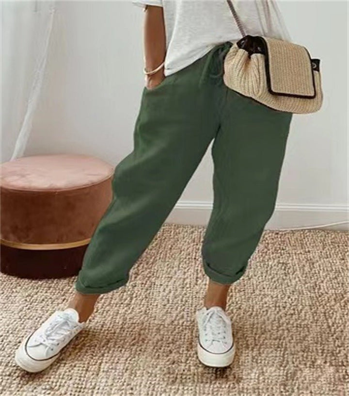 Leonora | Casual Everyday Printed Lace Pants