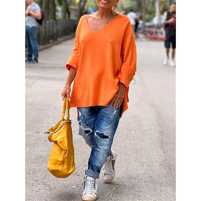 Rosalie | Relaxed V-Neck Sweater