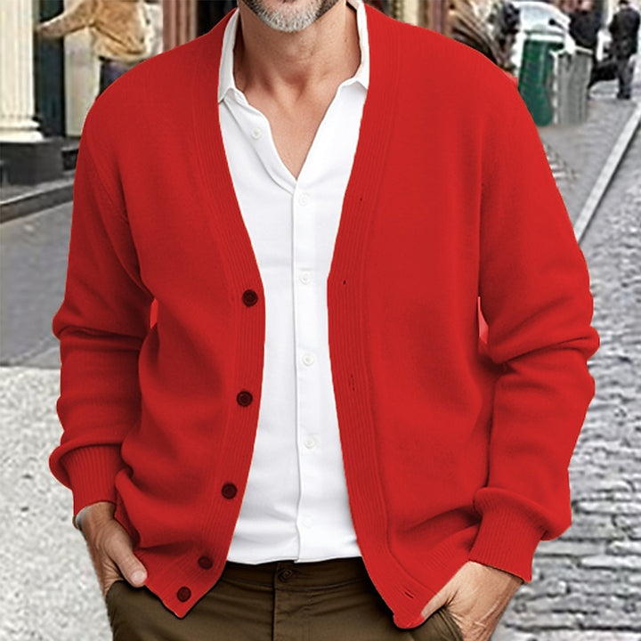 Barnaby | Christmas Button-Front Cardigan