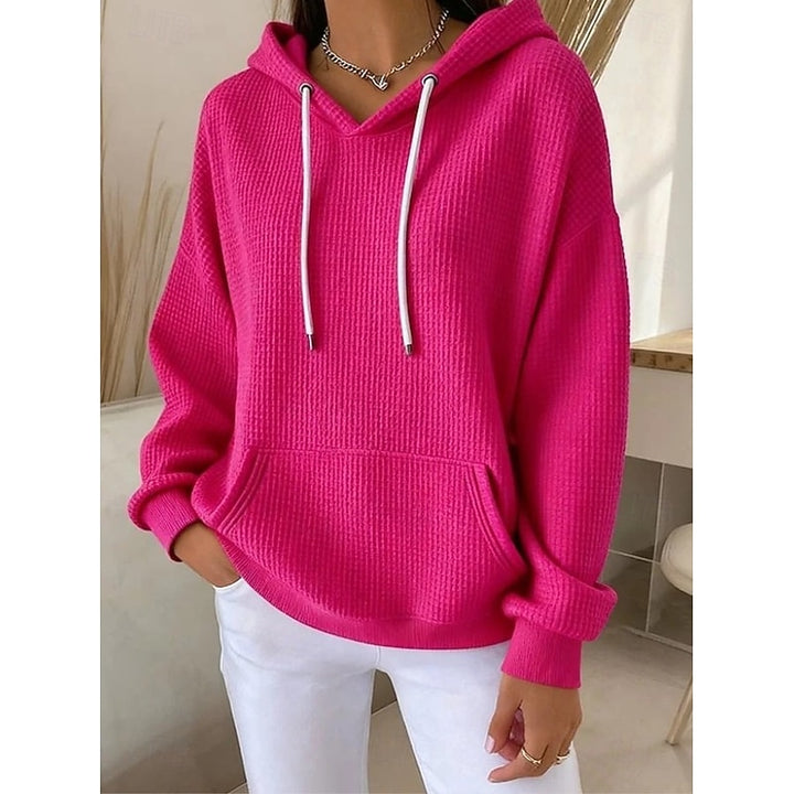 Marion | Relaxed Waffle-Knit Hoodie