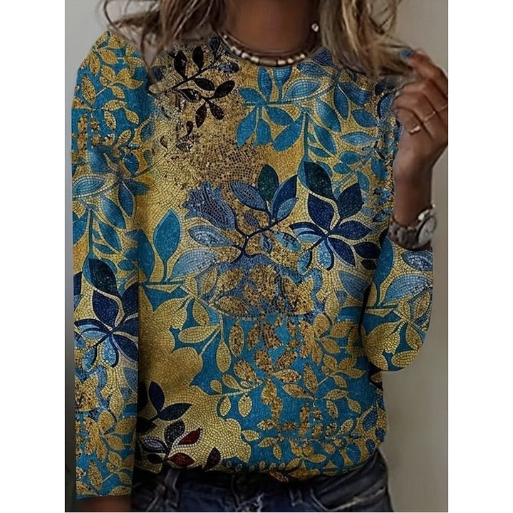 Marnie | Autumn Leaf Print Top