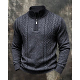 Winston | Textured Quarter-Zip Sweater