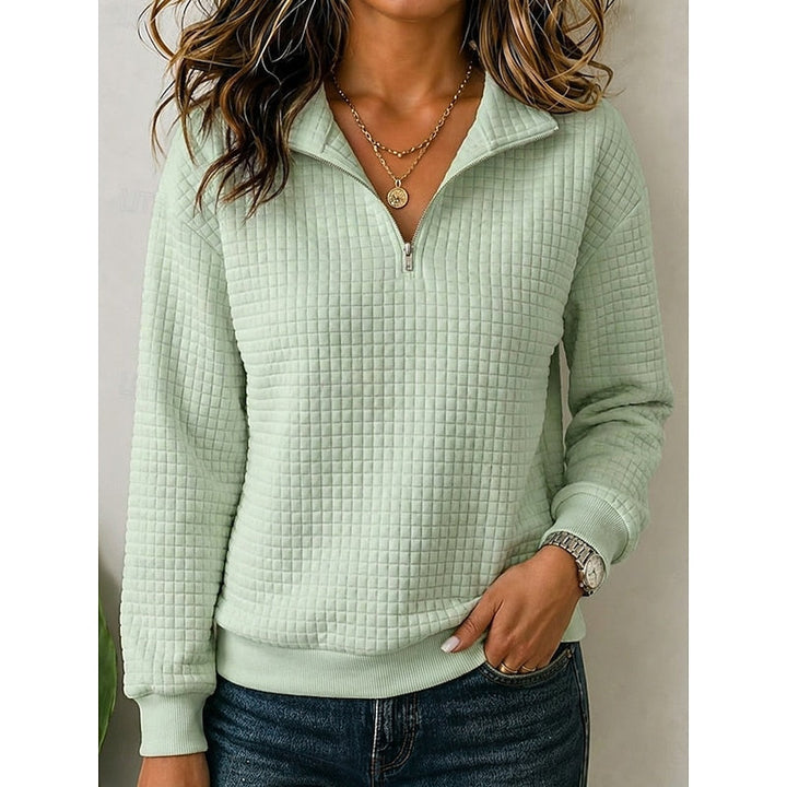 Maren | Quarter-Zip Textured Pullover
