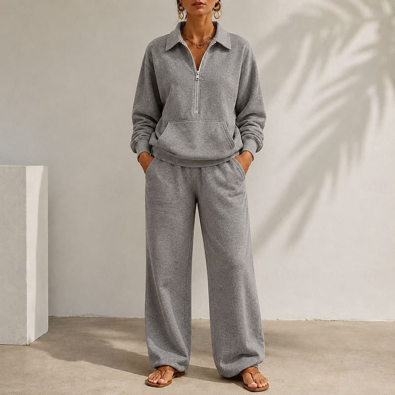 Juliet | Relaxed Half-Zip Two-Piece Set