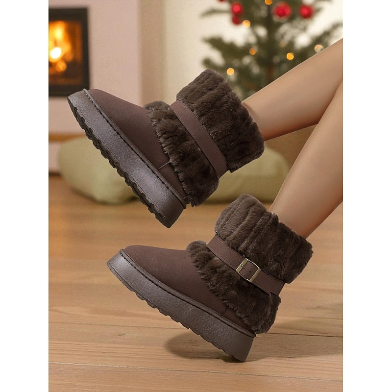 Wren | Cozy Fur-Trimmed Winter Boots
